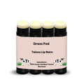 Nourish Your Lips with Our 100% Grass Fed Organic Beef Tallow Lip Balm - 4 Pack of All-Natural Hydrating Care