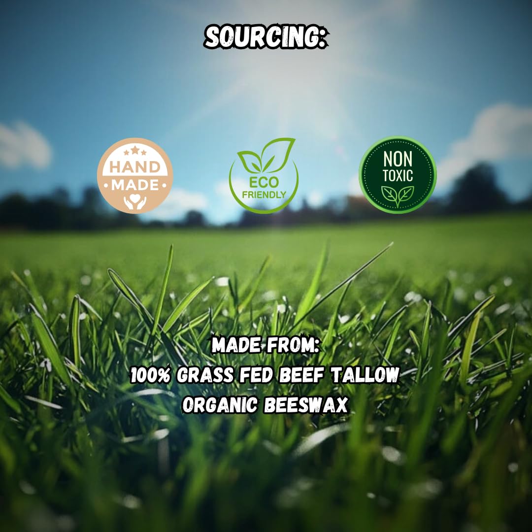 Nourish Your Lips with Our 100% Grass Fed Organic Beef Tallow Lip Balm - 4 Pack of All-Natural Hydrating Care