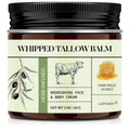 Nourishing Beef Tallow & Honey Balm - All-Natural Moisturizer for Face & Body - Hydrates & Revitalizes Skin - Grass Fed Whipped Balm with Raw Wild Honey (2Oz)
